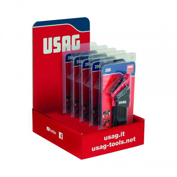 USAG Espositore da banco con 5 set di chiavi maschio 280 LTS/S9 - 1