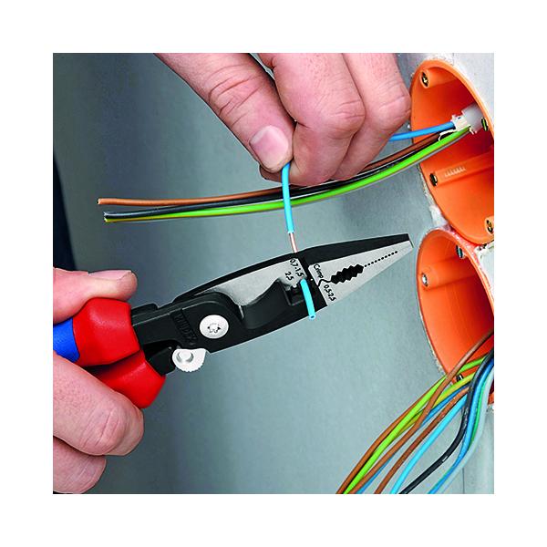KNIPEX 13 96 200 T - Pliers for Electrical Installation chrome plated .